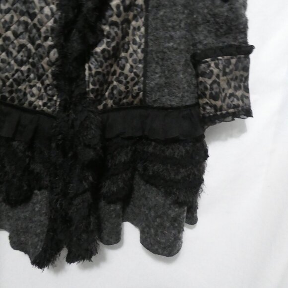 ARIA A USA | medium | Stylish Leopard Print Faux Fur Coat - Picture 9 of 16